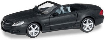 Herpa Mercedes-Benz SL-Klasse, mattschwarz mit Chromfelgen (038461)
