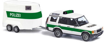 Busch 51936 Land Rover Discovery Polizei + Anhänger 1:87 Spur H0