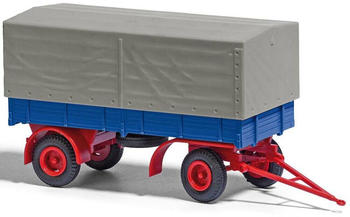 Busch Anhänger IFA HL 80 mit Plane Blau/Rot (53350)
