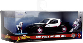 Jada Hollywood Rides Marvel Ghost-Spider 1990 Miata mit Figur (253223014)