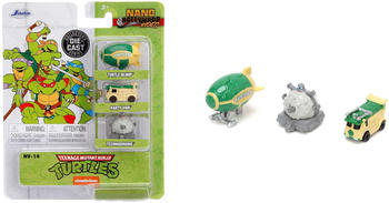 Jada Hollywood Rides Turtles 3 Pack Nano Cars (253281000)