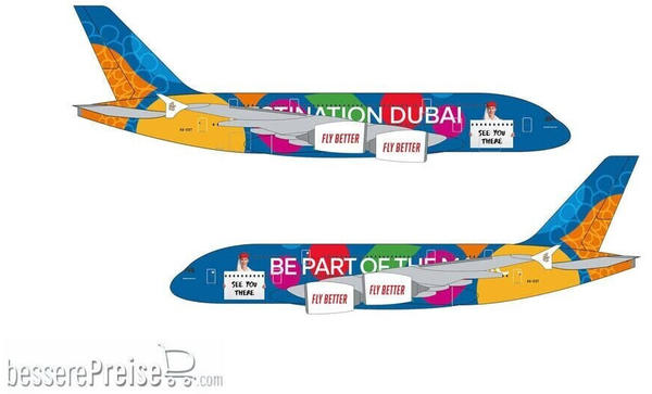Herpa Emirates Airbus A380 