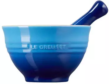 Le Creuset M&ouml;rser mit St&ouml;&szlig;el Steinzeug 300ml, 11,5cm, Karibikblau (81209301700003)