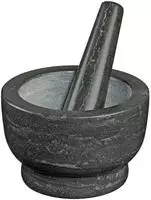 M&ouml;rser Aus Cilio-uranus-marmor, Durchmesser 16 Cm, 3,5 Kg