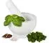 Relaxdays Marmor Mörser mit Stößel, weiß, Ø 10cm, 120ml (10029949)