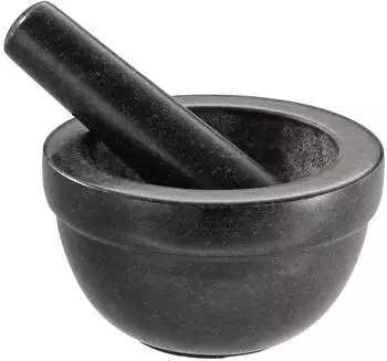 Rösle Granit-Mörser mit Stößel, 14cm, Anti-Rutsch-Boden