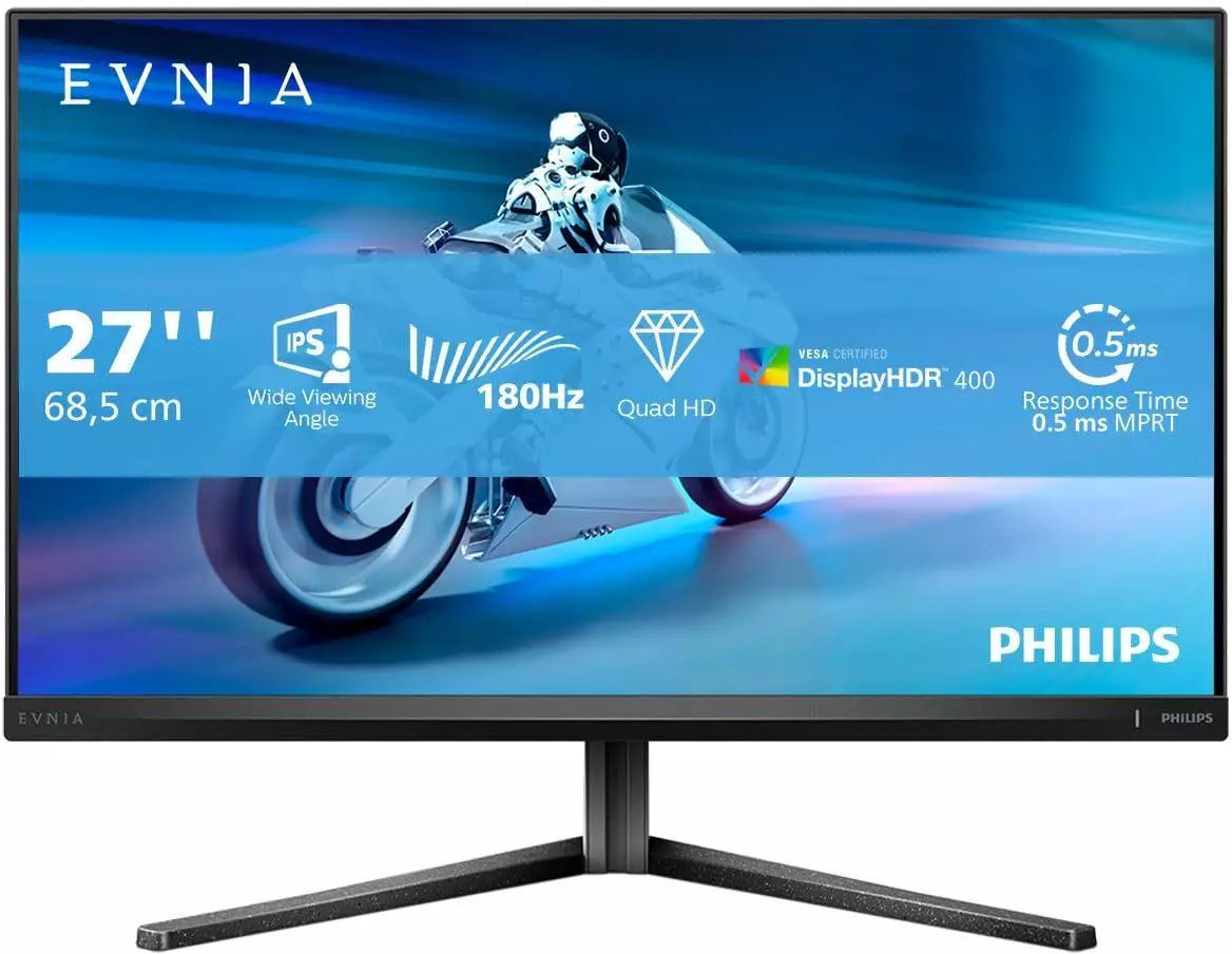 Philips Evnia 27M2N5500-27 Zoll Quad HD Gaming Monitor, 180 Hz, 1