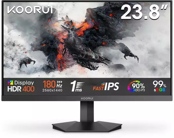 KOORUI G2421V 24インチ IPSモニター　WQHD 180HZ KOORUI G2421V 24インチ IPSモニター WQHD 180HZ Koorui 24 Inch QHD