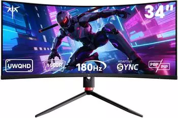 KTC H34S18S Curved Gaming Monitor Curvo UWQHD 34"