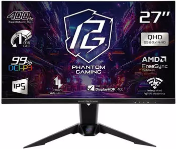 ASRock PG27QFW2A – 400 Hz Bildwiederholungsrate für flüssige Gaming-Performance