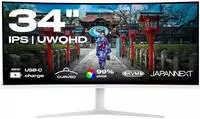 JAPANNEXT JN-IPS340UWQHD60C-C65W-HS 86,40cm (34) Curved UWQHD IPS Monitor USB-C...