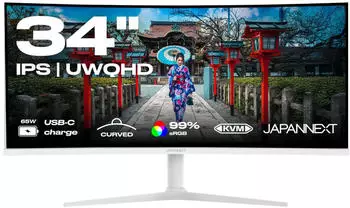 Japannext JN-IPS340UWQHD60C-C65W-HS-W