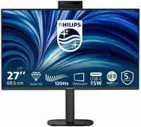Philips 27B2N3500JH 27 QHD IPS-Monitor Webcam USB-Hub 120 Hz h&ouml;henverstellbar