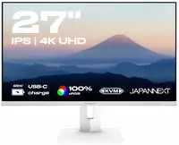 JapanNext 68,5 cm Monitor, UHD Display, HDMI/DP Anschl&uuml;sse, Wei&szlig;