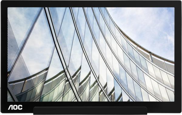 AOC I1601FWUX 15.6Zoll Full HD IPS Schwarz - Silber Computerbildschirm