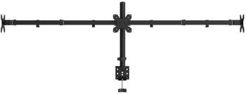 vidaXL Tischhalterung f&uuml;r 3 Monitore Schwarz Stahl VESA 75/100 mm