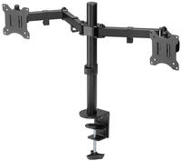 Goobay Monitorhalterung Dual Flex 58529, f&uuml;r 2 Displays, VESA TFT, Tisch-Befestigung