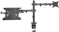 DIGITUS DA-90436 Montior-Arm mit Notebook-Tablett 17-32", 9 kg. Max,Klemme o.
