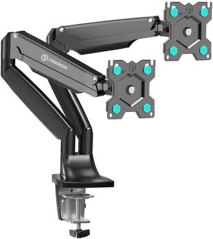 Onkron Monitorhalterung 2 Monitore - 75x75 VESA 100x100 Tischhalterung bis 9kg