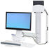 Ergotron StyleView Sit-Stand Combo System Weiss