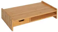 HOMCOM - Monitorst&auml;nder - L49 x B25,5 x H11,5 cm - natur