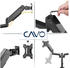 Cavo Motion Monitorhalterung für 2 Monitore 17-32 Zoll bis je 9 kg 2-armig Bildschirm drehbar schwenkbar neigbar Bildschirmhalterung