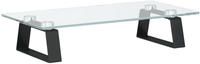 vidaXL Monitorst&auml;nder Schwarz 40x20x8 cm Hartglas und Metall