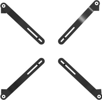 myWall Vierarm Monitor Adapter für NichtVESA Monitore (27.01") Monitor Halterung Schwarz