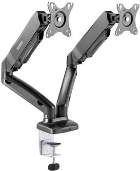 SpeaKa Professional SP-MM-910 2fach Monitorhalterung 43,2 cm (17) - 81,3 cm (32) Gasdruck-Technik Neigbar Schwenkba
