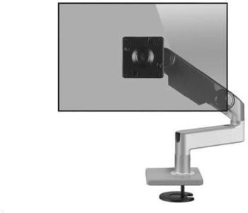 HumanScale M8.1 Monitor Tischhalterung Durchschraub gerade silber