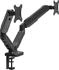 Duo Collection Monitorhalter - Schwarz - Metall - für 2 Monitore geeignet