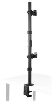 Kensington Vertikaler f&uuml;r 2 Monitore &uuml;bereinander bis 32 Zoll Bildschirme mit VESA 75/100 Tragf&auml;higkeit 2 x 9 kg flexible Monitorhalterung mit Kabelaufbewahrung K53802WW