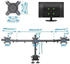 HFTEK Monitor Tischhalterung für 3 Bildschirme von 15 bis 27 Zoll Monitor Halterung Monitor Arm Halter Ständer Monitor Mount TV VESA 75/100 - HF330C