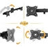 Ricoo 2 Monitore Tischhalterung CZ0012 Adapter Doppel-Arm Tisch / Wand Halterung