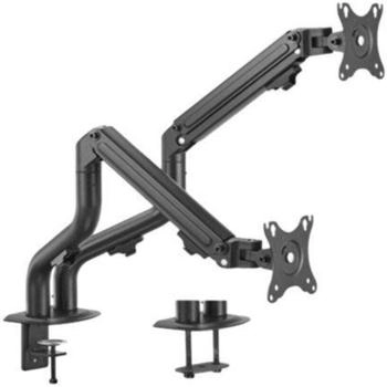 Gembird Verstellbare Schreibtischhalterung mit Montagearm f&uuml;r 2 Bildschirme (neigbar) 17&dagger;-32&dagger; bis zu 8 kg. Marke: