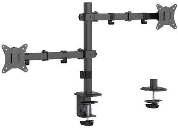Gembird Adjustable desk mounted double monitor arm