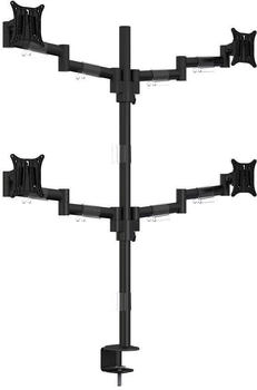 Multibrackets Tischhalterung Officeline Quad (Tisch 30") Monitor Halterung Schwarz