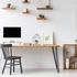Relaxdays 10027844-536 Glas/Metall Breite: 70 cm für 2 Monitore