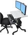 Ergotron Workfit-C Sitz und Steh Rollwagen für Dual Monitore