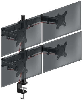 Duronic DM254 | Monitor Halterung 4 Bildschirme bis 27" Zoll | LCD LE