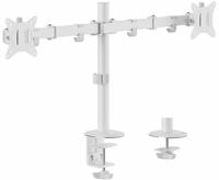 Equip 650167 17"-32" Gelenk-Tischhalterung f&uuml;r Dual-Monitore, wei&szlig;