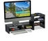 Relaxdays Bildschirmerhöhung Desktopständer Schreibtisch Organizer schwarz