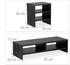 Relaxdays Bildschirmerhöhung Desktopständer Schreibtisch Organizer schwarz