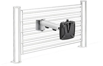 Novus Bildschirm-Schwenkarm SlatWall silber/schwarz