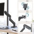 HJH Office VM-MG1S | bis 42 Zoll | bis 20 kg - Monitorhalterung Schwarz