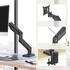HJH Office VM-MG1S | bis 42 Zoll | bis 20 kg - Monitorhalterung Schwarz