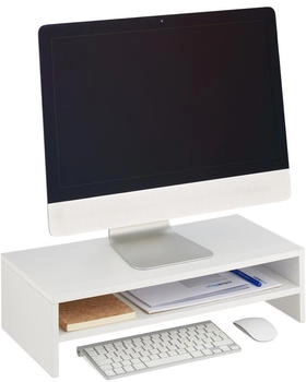 Relaxdays Monitor Erh&ouml;hung Weiss