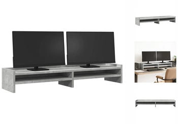 vidaXL Betongrau 100x24x16 Cm Spanplatte
