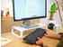 Trust Monta 41 x 22 x 10 cm Bildschirmerhöhung aus Hartglas Schreibtisch Monitor Stand für Laptop Bildschirme Computer Notebook Mac PC Büro - Weiß