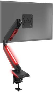 Duronic DMGM5X1 Monitorhalterung | Tischhalterung mit roter LED-Leuchte | 15-32